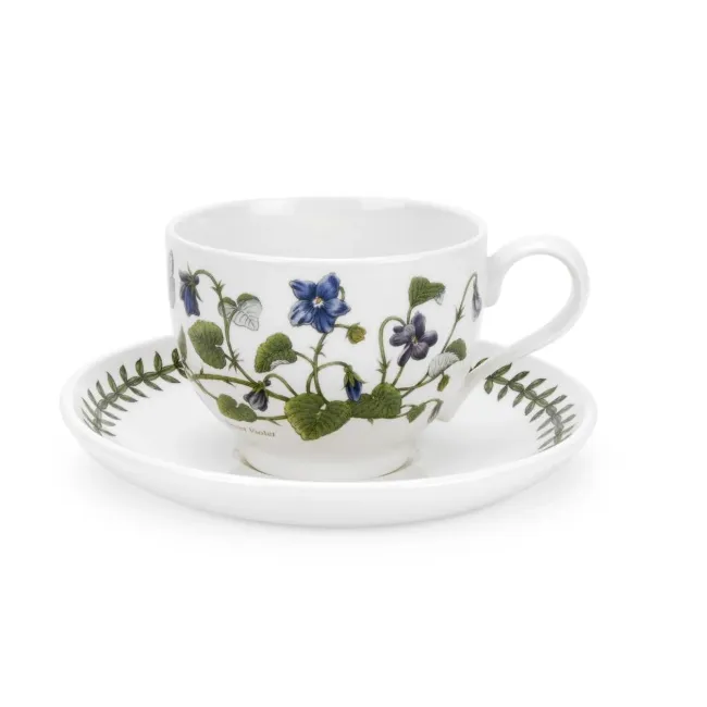 Filiżanka ze spodkiem Botanic Garden 200ml do herbaty Sweet Violet - 1