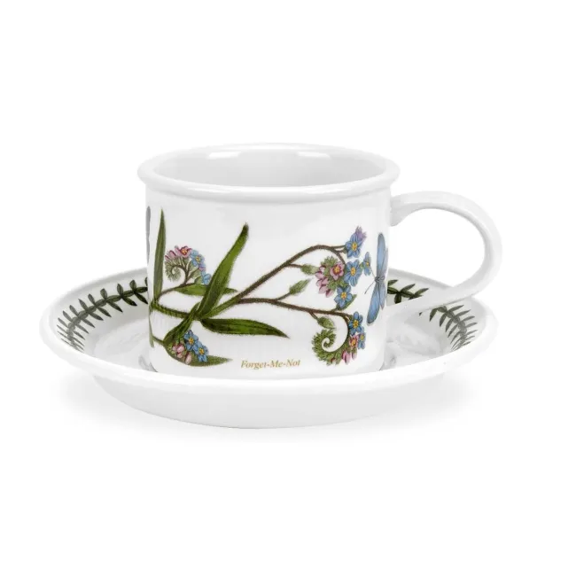 Filiżanka ze spodkiem Botanic Garden 200ml do herbaty Forget Me Not - 1