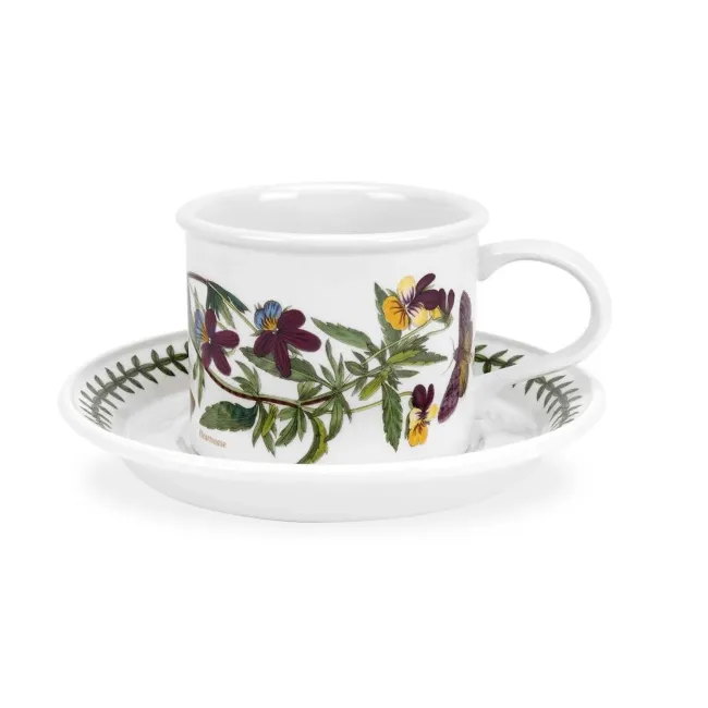 Filiżanka ze spodkiem Botanic Garden 200ml do herbaty Heartsease - 1