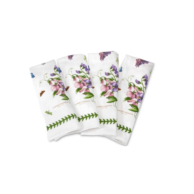 Set of 4 Cotton Napkins Botanic Garden 45x45cm