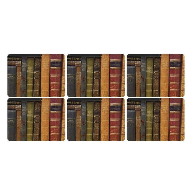 Set of 6 Placemats 30.5x23cm - Archive Books