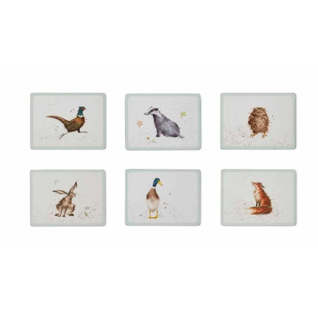 Set of 6 Wrendale Designs 30.5x23cm Coasters