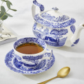 Blue Italian 280ml Breakfast Cup with Saucer - 2