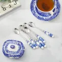 Set of 6 Blue Italian 15cm Spoons - 3