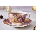Kingsley 200ml Ochre Tea Cup with Saucer - 2