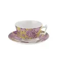 Kingsley 200ml Ochre Tea Cup with Saucer - 1