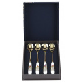 Set of 4 Chelsea Sara Miller 15cm Gold Spoons - 3