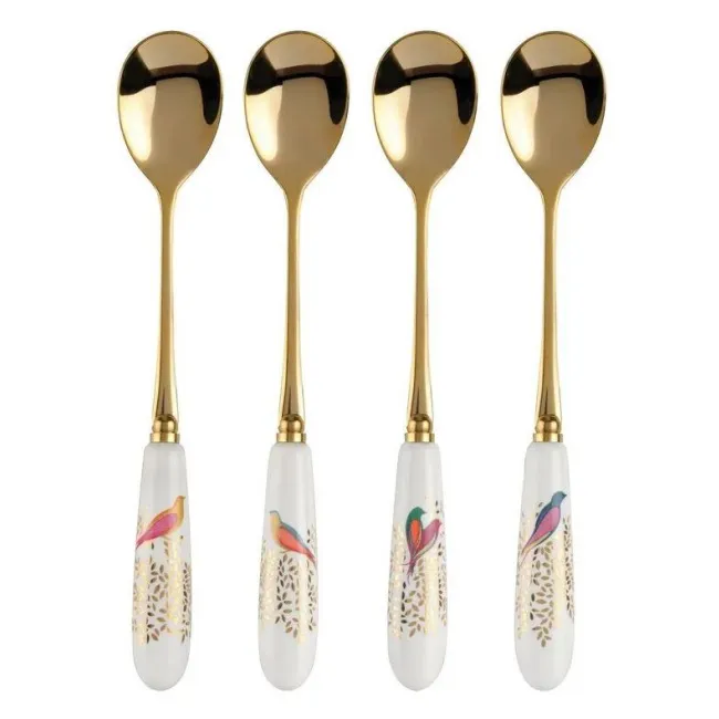 Komplet 4 łyżeczek Chelsea Sara Miller 15cm Gold