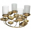 4-Branch Gold Candle Holder - 1