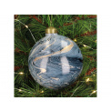 Glass Bauble 10cm Marble - 2