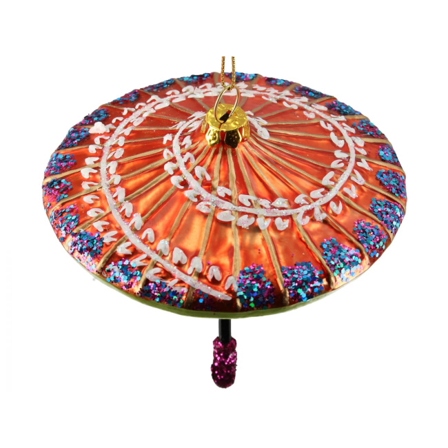 Zawieszka szklana Parasol 10cm