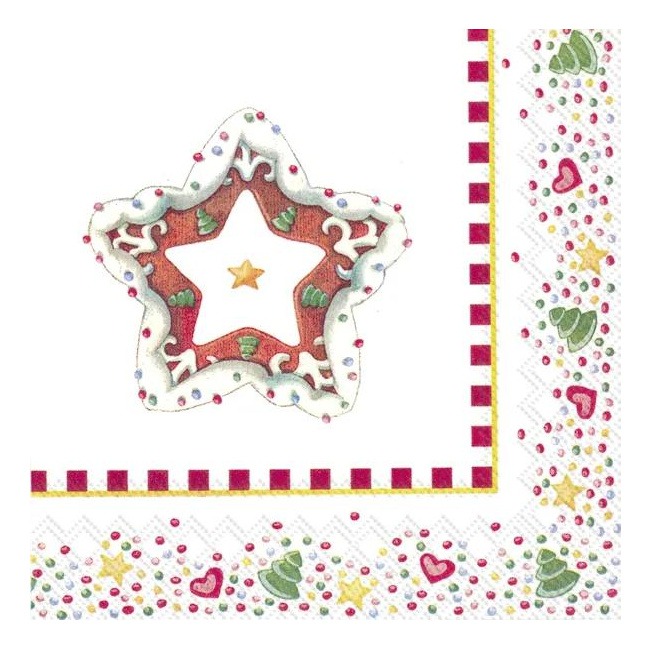 Napkins 25x25cm Winter Bakery 20pcs.