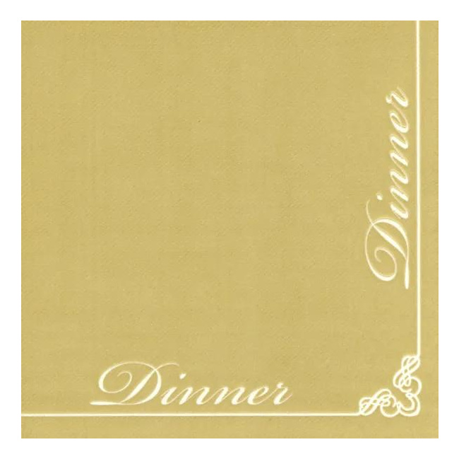Napkins 40x40cm Dinner Gold 12pcs.