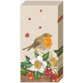 Tissues 21x21cm Welcome Red Robin Linen 10pcs.