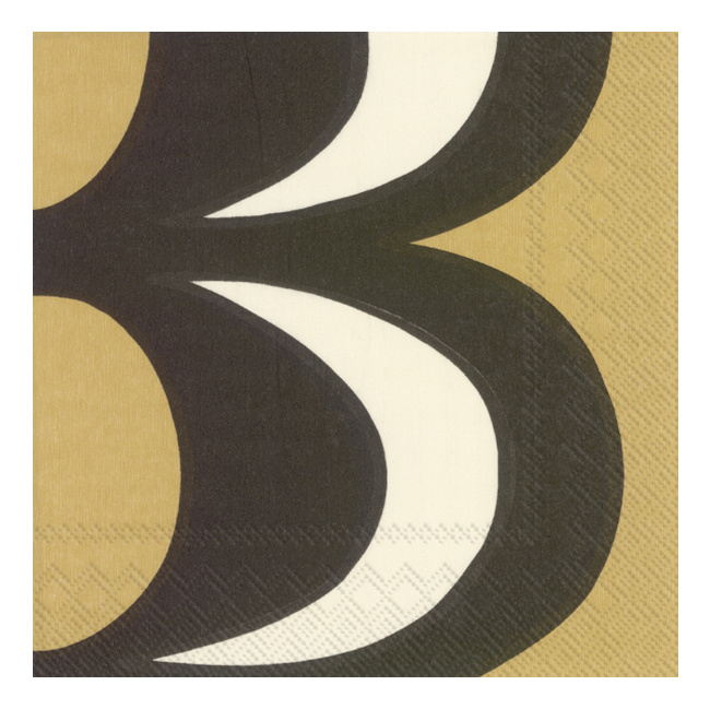 Serwetki 33x33cm Kaivo Black Cream 20szt. - 1