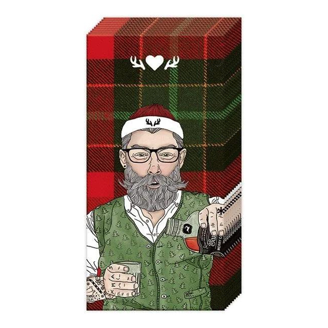 Tissues Hipster Santa