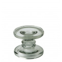 Glass Candle Holder 9x11cm Grey - 1