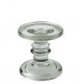 Glass Candle Holder 11x11cm Grey
