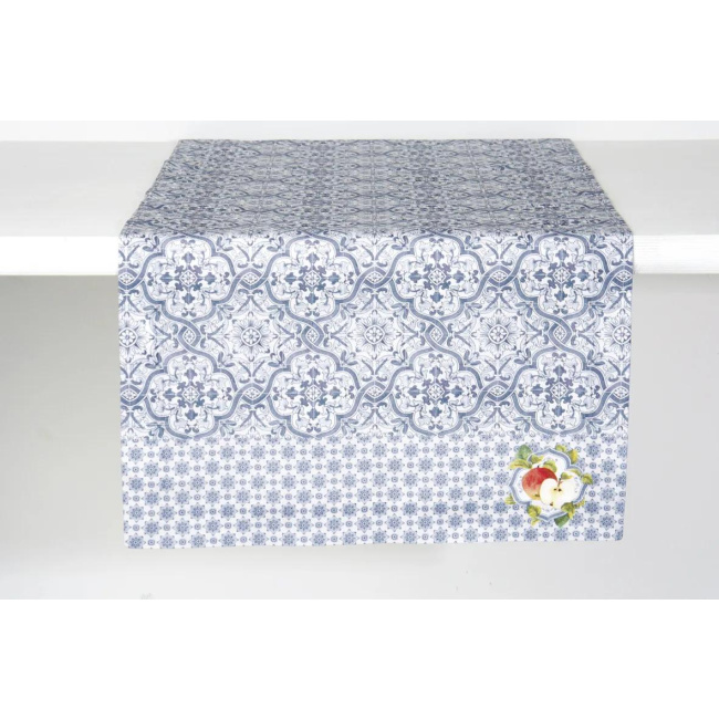 Table Runner 150x45cm Fall Medallion Blue