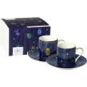 Set of 2 Espresso Cups with Saucers Artdeco 75ml - 1