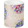 Candle 9x10cm Pricey Linen