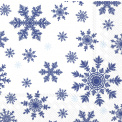 Napkins 33x33cm Falling Snow Blue 20pcs - 1