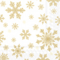 Napkins 33x33cm Falling Snow Gold 20pcs - 1