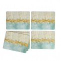 Set of 6 Golden Reflections Coasters 30x23cm - 2