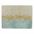 Set of 6 Golden Reflections Coasters 30x23cm - 1