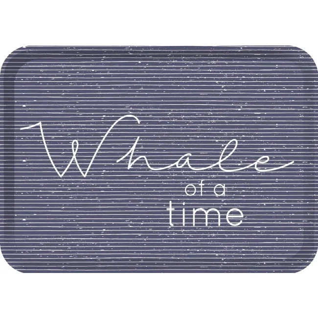 Whale of a Time Tray 38.5x27cm blue