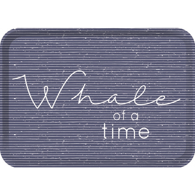 Taca Whale of a Time 38,5x27cm niebieska 