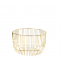 Wire Basket 25x16cm Gold