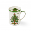 Christmas Tree Mug 350ml with 7.6cm Coaster - 4