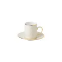 Filiżanka ze spodkiem Gio Gold 80ml do espresso - 1