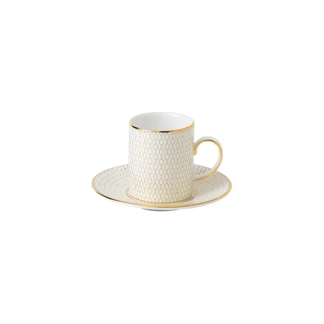 Filiżanka ze spodkiem Gio Gold 80ml do espresso