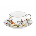 Hunting Scene Tea Cup with Saucer 200ml - 1
