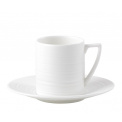 Jasper Conran Strata Coffee Cup with Saucer 200ml - 1