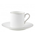 Vera Wang Blanc sur Blanc Espresso Cup with Saucer 80ml - 1