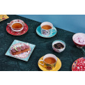 Set of 4 Wonderlust Tea Cups with Saucers 140ml - 7