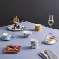 Set of 4 Wonderlust Tea Cups with Saucers 140ml - 4