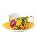 Wonderlust Yellow Tonquin Tea Cup with Saucer 180ml