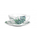 Jasper Conran Chinoiserie White Tea Cup with Saucer 250ml