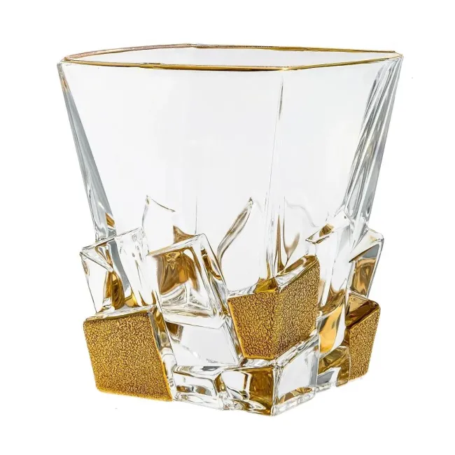Gold Ice Crack Glass 310ml