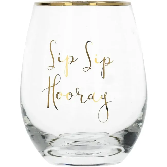 Szklanka Sip Sip Hooray 590ml złota