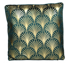Poduszka Velvet Petrol Gold 45x45cm