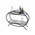 Oval Table 76x30x99cm Black - 2