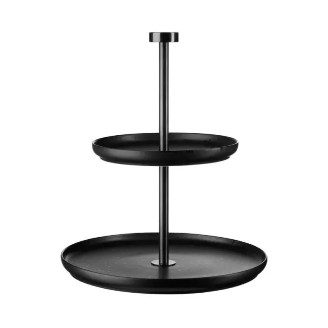 Etażerka Coppa Kuro 23,5x21cm II poziomowa