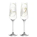 Set of 2 280ml Love Champagne Glasses - 2