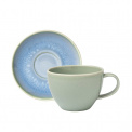 Crafted Blueberry Cup with Saucer 250ml for Coffee - 1