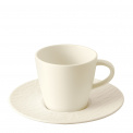 Manufacture Rock Blanc Cup with Saucer 200ml for Coffee - 1